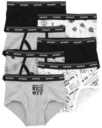 Kid 7-Pack Cotton Briefs Underwear, 
