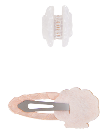 Toddler 4-Pack Seashell Hair Clips, 