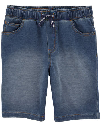 Kid Pull-On Denim Shorts, 
