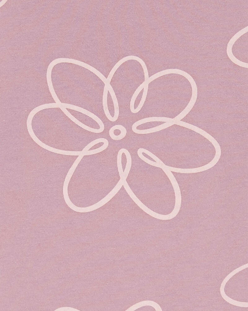 Kid Floral Long-Sleeve Peplum Jersey Tee, image 2 of 3 slides