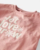 Baby Organic Cotton Let Love Grow Flutter Tee, image 2 of 4 slides
