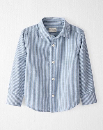 Toddler Boy Button-Front Shirt Made with Organic Cotton, 