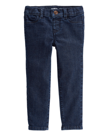 Toddler Dark Blue Wash Skinny-Leg Jeans, 