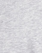Toddler Boy Solid Fleece Long-Sleeve Zip Hoodie - Grey, image 2 of 3 slides