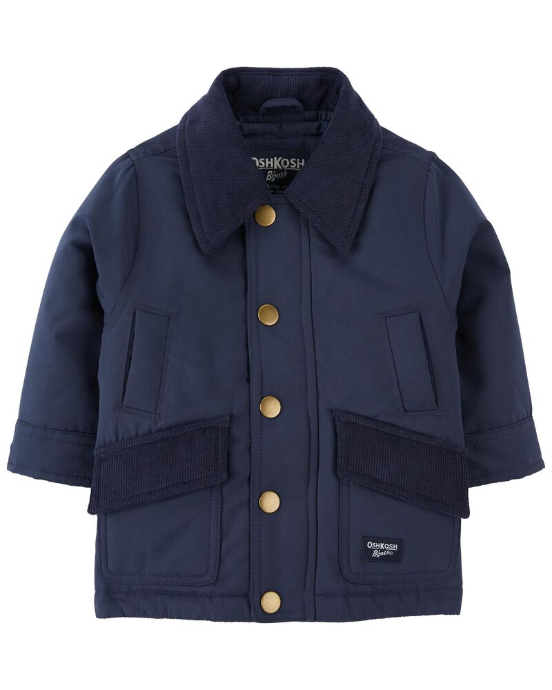 Baby Midweight Button-Front Parka, image 1 of 3 slides