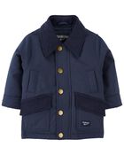 Baby Midweight Button-Front Parka, image 1 of 3 slides