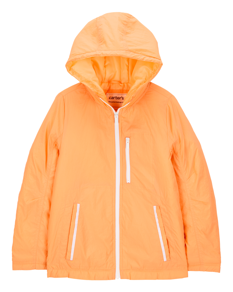 Girls Midweight Athletic Jacket - Orange, image 1 of 3 slides