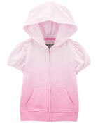 Toddler Terry Hooded Full Zip Cover-Up , image 1 of 3 slides