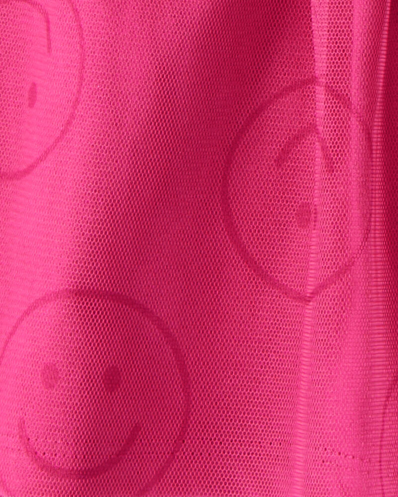 Toddler Girl Smile Long-Sleeve Top & Tulle Skirt Set - Grey/Pink, image 5 of 6 slides