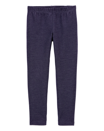 Kid Knit Denim Leggings, 