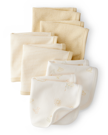 Baby 6-Pack Wash Cloths - Yellow, 