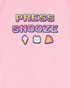 Kid 4-Piece Gamer Cotton Pajamas, image 2 of 4 slides