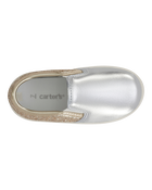Toddler Metallic Slip-On Casual Shoes, image 4 of 7 slides