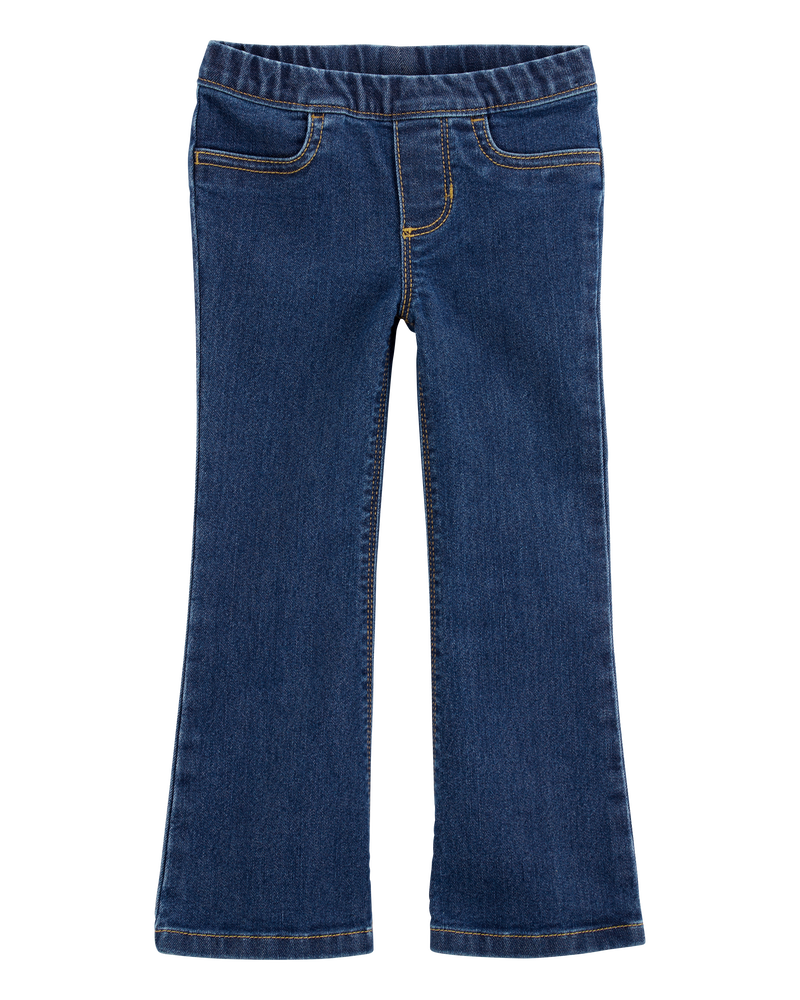 Toddler Flare Pull-On Denim Jeans, image 1 of 5 slides