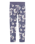 Kid Floral Ribbed Leggings - Floral, image 1 of 4 slides