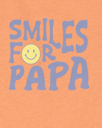 Baby Smiles For Papa Sleeveless Bodysuit, 