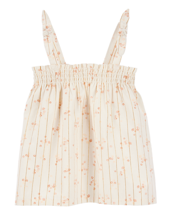 Baby Floral Smocked Tank - Ivory, 