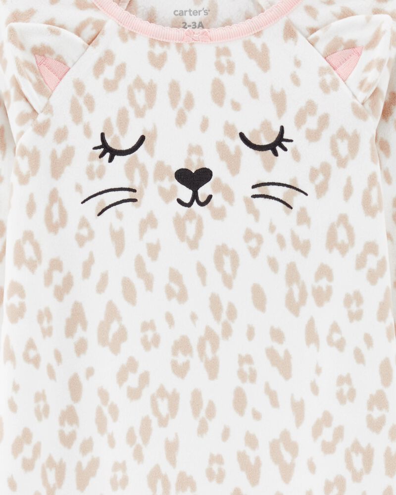 Cat Fleece Nightgown, image 2 of 3 slides