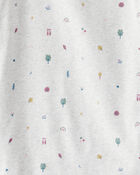 Kid Organic Cotton Pajamas in Icon Print, image 3 of 5 slides