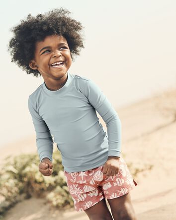 Toddler Recycled Long Sleeve Swim Rashguard, 