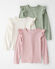 Perfect Pink, Sweet Cream, Moss Green
