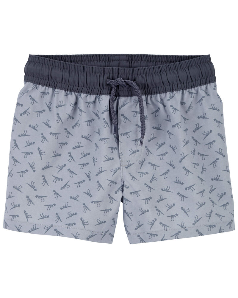 Toddler Dino Print Active Shorts in Moisture Wicking Fabric , image 1 of 1 slides