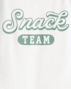 Girls Snack Team Short-Sleeve Graphic Tee - Green/White, image 2 of 3 slides
