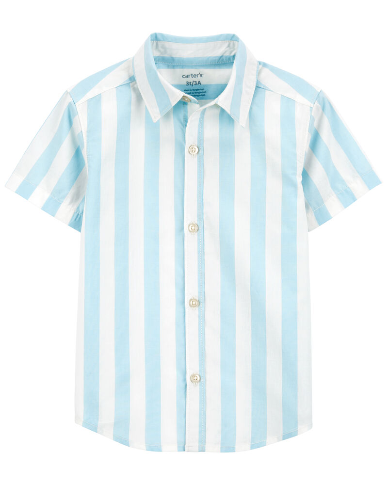 Baby Striped Button-Down Shirt, image 1 of 2 slides