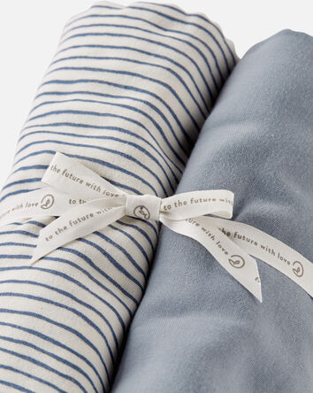 Baby 2-Pack Organic Cotton Muslin Swaddle Blankets, 