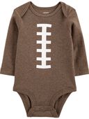 Brown - Baby Football Collectible Bodysuit