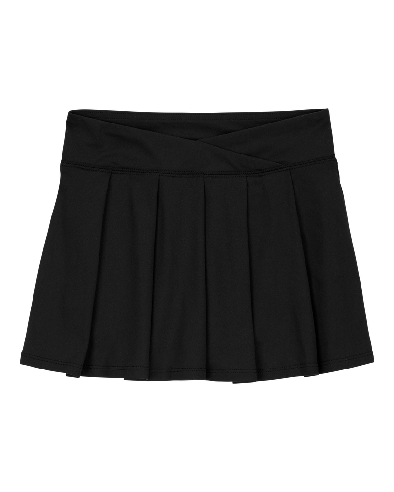Girls Active Match Skort - Black, image 1 of 5 slides