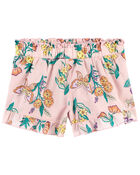 Toddler Floral Poplin Shorts, image 1 of 2 slides