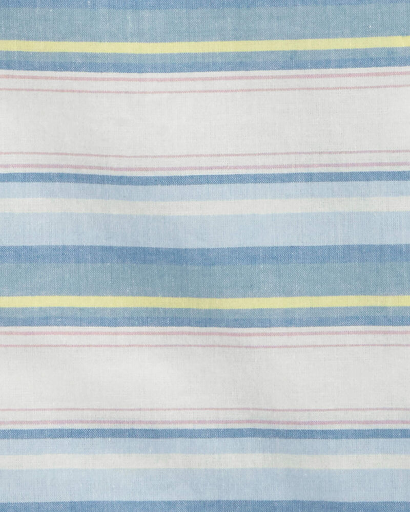 Kid Baja Stripe Button-Front Short Sleeve Shirt, image 2 of 3 slides