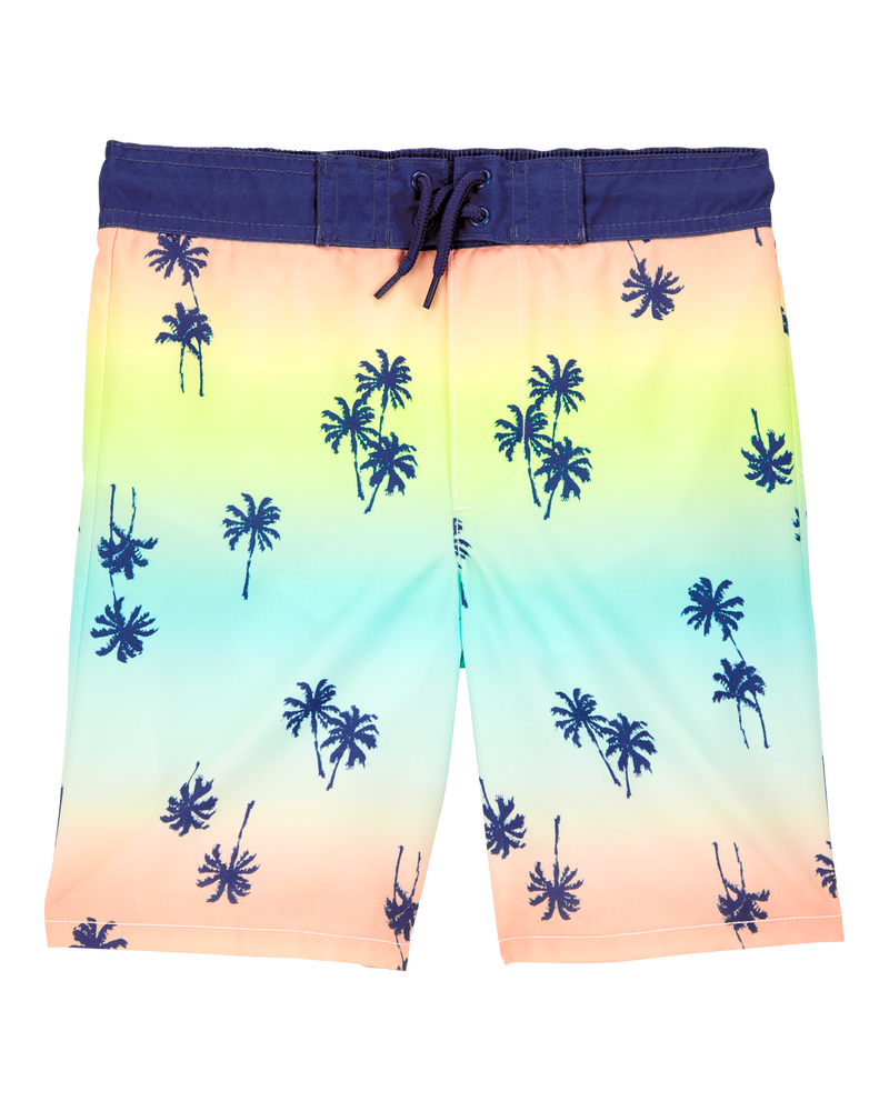 Kid 2-Piece Palm Tree Rashguard & Swim Trunk Set, image 4 of 6 slides