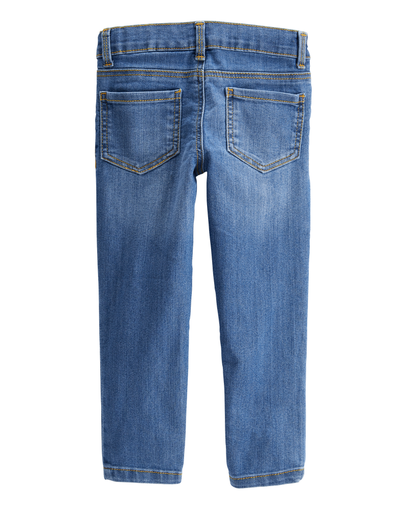 Baby Medium Blue Wash Super Skinny-Leg Jeans, image 2 of 4 slides