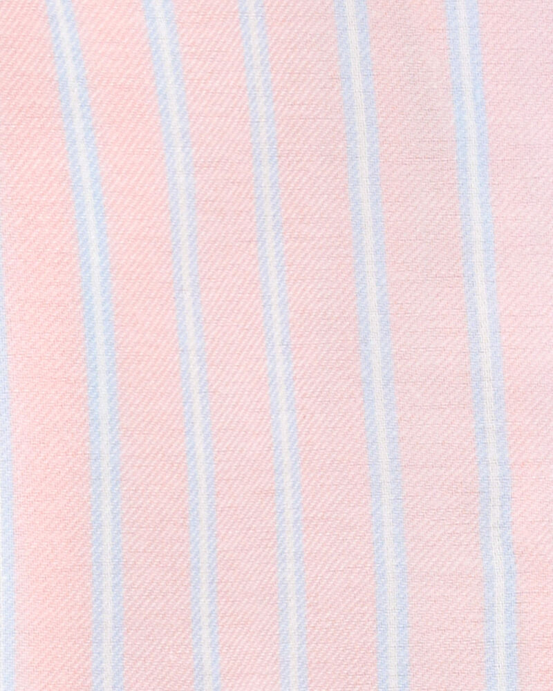 Kid Striped Loose Fit 2-Piece Pajamas - Purple, image 2 of 3 slides