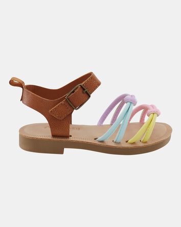 Toddler Strappy Pastel Sandals, 