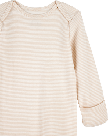 Baby 2-Pack Sleeper Gowns - Ivory/Tan, 