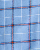 Kid 2-Pack Plaid Pajama Pants - Blue/Ivory, image 2 of 4 slides