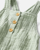 Baby Organic Cotton Gauze Overalls, image 3 of 6 slides