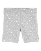 Toddler Girl Polka Dot Tumbling Shorts - Heather Grey, image 1 of 2 slides