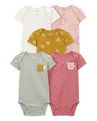Baby 5-Pack Short-Sleeve Bodysuits, image 1 of 8 slides