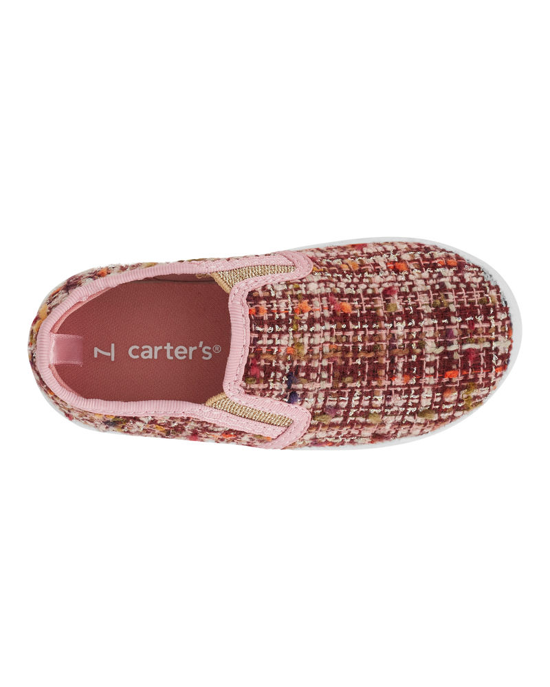 Toddler Tweed Slip-On Casual Shoes, image 4 of 7 slides