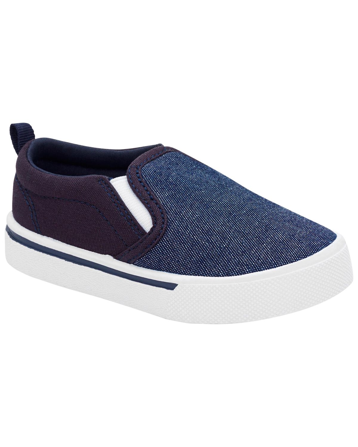 Navy Toddler TwoToned SlipOn Shoes