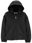 Black Ruffle Athletic - Kid Peplum Mid-Weight Fleece-Lined Jacket