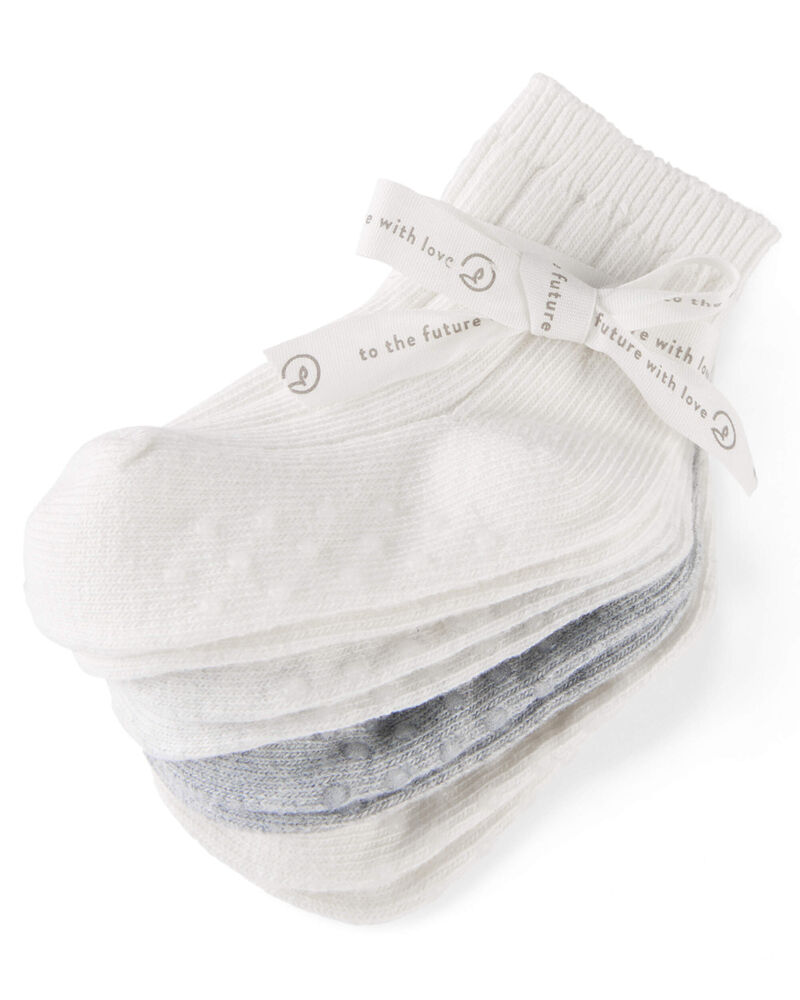 Baby 4-Pack No Slip Socks, image 2 of 3 slides