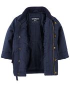 Baby Midweight Button-Front Parka, image 2 of 3 slides