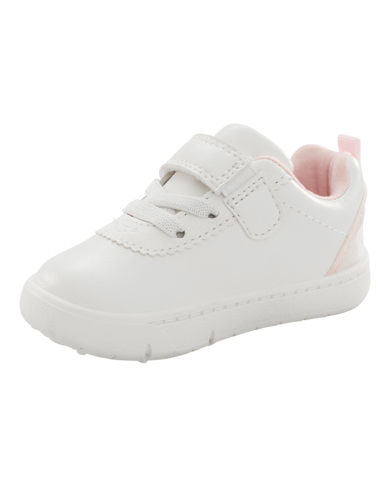  Every Step® First Walker  Flower Casual Sneakers - White, image 6 of 7 slides
