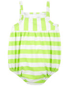 Baby Striped 1-Piece Swimsuit, image 2 of 4 slides