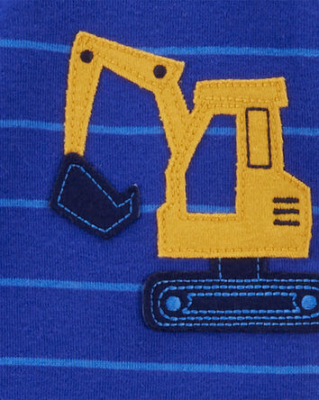 Toddler 1-Piece Construction 100%  Cotton Footie Pajamas, 